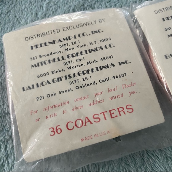 Paper Coasters Barware - Picture 3 of 3